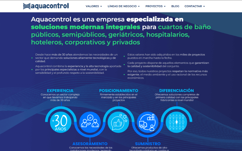 nueva web aquacontrol